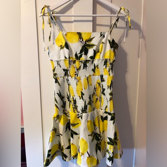 English Factory Drops of Sunshine Lemon Print Dress - Picture 12 of 12